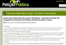 União de Freguesias, em Anadia, quer reversão e promove petição pública